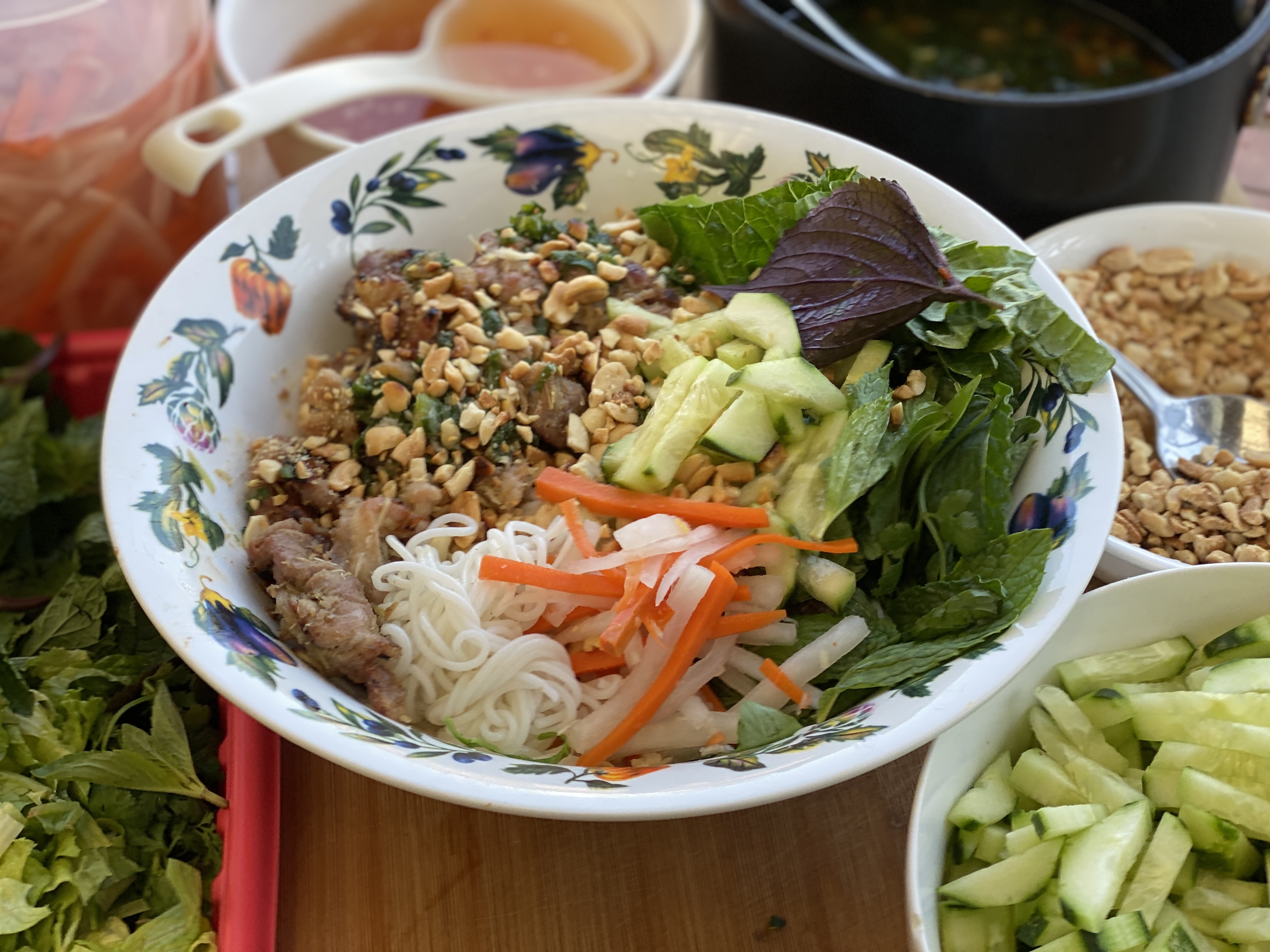 Bún Thịt Nướng Recipe – Vietnamese Grilled Lemongrass Pork – CHEF Q'S
