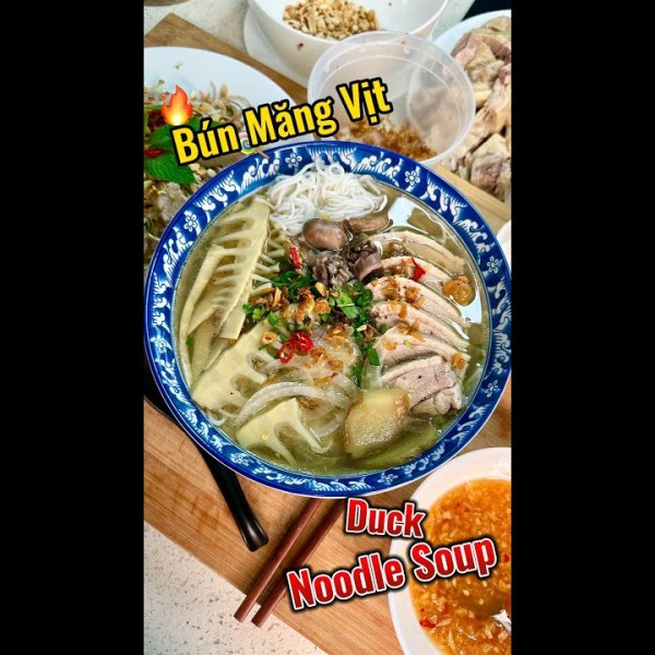 Vietnamese Duck Noodle Soup | Bun Mang Vit Recipe