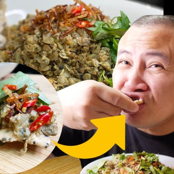 Easy Hen Xuc Banh Trang Recipe - Vietnamese Baby Clams with Rice Crackers