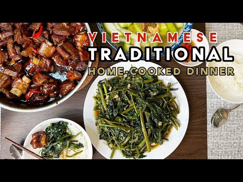 Traditional Vietnamese Home-Cooked Dinner | A Vietnamese Balanced Family Meal