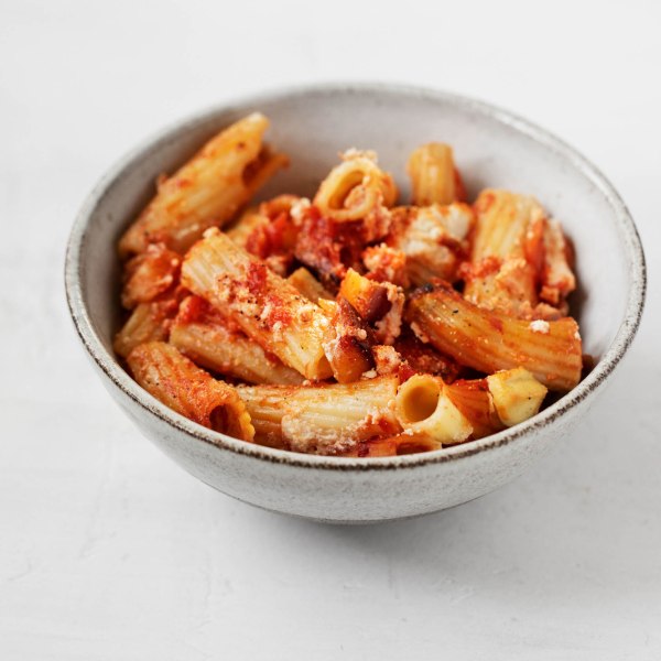 Vegan Eggplant Baked Rigatoni | A Hearty, Homemade Baked Pasta