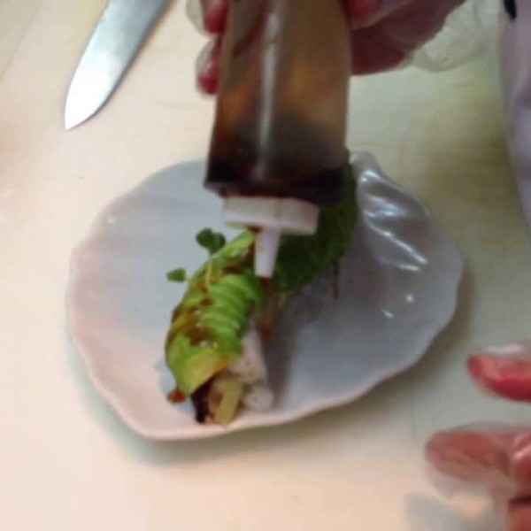 How to make a Caterpillar Sushi Roll!! by Chef Quoc N.