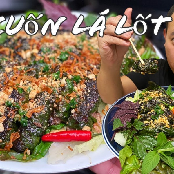 Bò Cuốn Lá Lốt | Grilled Beef Wrap Betel Leaves | Vietnamese Recipe