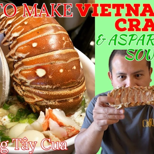 HOW TO MAKE VIETNAMESE CRAB & ASPARAGUS SOUP - súp măng tây cua - HEALTHY VIETNAMESE SOUP RECIPE